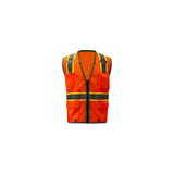 GSS Safety Heavy-Duty Safety Vest Class 2 Orange Large