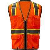 GSS Safety 1702 Class 2 Heavy Duty Safety Vest Orange 5XL