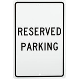 Aluminum Sign - Reserved Parking - .063"" Thick TM5H