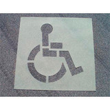Stencil Handicapped Parking Heavy Duty PMS50