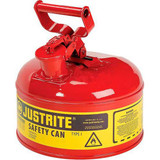 Justrite Safety Can Type I - One Gallon Galvanized Steel Red 7110100