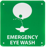 Graphic Facility Signs - Emergency Eye Wash - Plastic 7x7