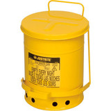 Justrite 6 Gallon Oily Waste Can Yellow - 09101