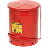 Justrite 21 Gallon Oily Waste Can Red - 09700