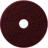 Global Industrial 22"" Stripping Pad Burgundy 5 Per Case