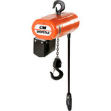 CM Shopstar 1/4 Ton Electric Chain Hoist 10' Lift 8 FPM 115V