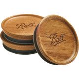 Ball Wide Mouth Wooden Lids (3-Pack) 2141326
