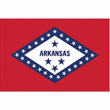 Nylglo Arkansas State Flag,3x5 Ft 140360