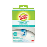 Scotch-Brite® Disposable Toilet Scrubber Refill, Blue/white, 10/pack 558-RF-4