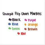 Sharpie® Flip Chart Marker, Broad Bullet Tip, Assorted Colors, 8-set 22480PP USS-SAN22480PP