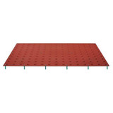 Tuftile ADA Pad,Colonial Red,2 ft. x 2 ft.  TT2424-SA-CRD-1