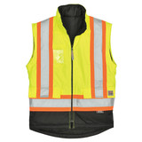 Tough Duck Hi-Vis Parka,5-in-1,Fluorescent Grn,M S42611