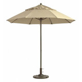 Grosfillex Windmaster Umbrella,9 ft.,Khaki 98820331