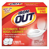 Iron Out Toilet Bowl Cleaner,6.3 oz,Box,PK4 AT46N