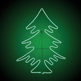 Alpine 33 In. Green Motion LED Christmas Tree Lighted Decoration