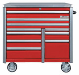 Westward Rolling Tool Cabinet, Red,Ind Prem Duty  49NR88