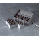 C.H. Hanson Number Set,3/8 In. H,Steel 20601