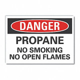 Lyle Propane Danger Rflctv Label,3.5inx5in LCU4-0530-RD_5X3.5