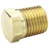 Parker Hex Head Plug,Brass,1/4" Pipe Size,MNPT 218P-4