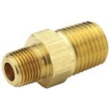 Parker Hex Reducing Nipple, Brass, 1/2 x 1/4 in 216P-8-4