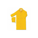 Mcr Safety Raincoat with Detachable Hood,Yellow,S  260CS
