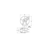 Reelcraft Spring Return Hose Reel,1/4" MNPT,50 ft DP7650 OLP