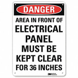 Lyle Danger Sign,10 inx7 in,Plastic U1-1083-NP_7X10