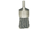 Knot Wire End Brush, Stainless Steel Bristles, 3/4 in Brush dia x 0.014 in Wire, 25000 RPM, 1 EA/EA