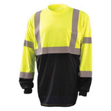 Occunomix T-Shirt,Hi-Vis Yellow,32 in. L,L LUX-LSETPBK-YL