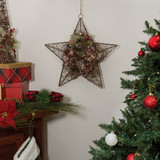 Alpine 5 In. W. x 20 In. H. x 20 In. L. Rustic Christmas Star Holiday Decoration