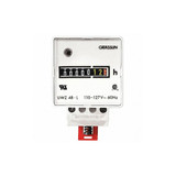 Intermatic Hour Meter,24VAC,60 Hz,DIN Rail Mount UWZ48V-24U