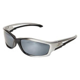Edge Eyewear Safety Glasses, Silver, Mirrored, Black SK117