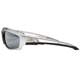 Edge Eyewear Safety Glasses, Silver, Mirrored, Black SK117