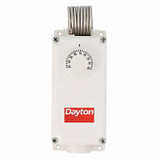 Dayton Mech Tstat,Heat or Cool,Plastic,110/30F 6EDY5