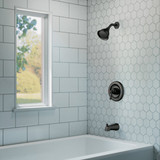 Moen Banbury Posi-Temp 1-Handle Lever Tub and Shower Faucet, Matte Black 82910BL 478706