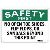 Lyle Safety Sign,10 in x 14 in,Aluminum U7-1221-RA_14X10