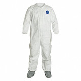 Dupont Coveralls,2XL,White,Tyvek(R) 400,PK25 TY121SWH2X0025NS