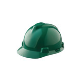V-Gard Slotted Hard Hat Cap, Staz-On Suspension, Green