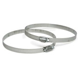 Manufacturer Varies Worm Gear Hose Clamp,1/2"W,4"ID,PK10 5788