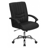 Flash Furniture Executive Chair,Black Seat,Leather Back  BT-9076-BK-GG