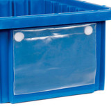 Global Industrial Label Holder LBL2X8 for Plastic Dividable Grid Container 8""W