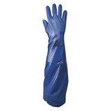 Showa Chemical Resistant Gloves,Size 8,Blue,PR NSK26-08