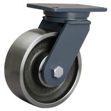 Hamilton Standard Plate Caster,Swivel,4000 lb. S-CH-83FSB-4SL-FB