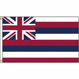 Nylglo Hawaii Flag,4x6 Ft,Nylon 141270