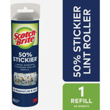 Scotch-Brite 50% Stickier Large Surface Lint Roller Refill, 60 Sheets 830LSRFS-60 644542