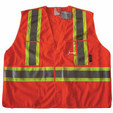Condor Safety Vest,Orange/Red,2XL/3XL  491T15