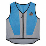 Chill-Its by Ergodyne Cooling Vest,4 hr. Time,L Size,Blue 6667