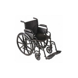 Dmi Wheelchair,250 lb,18 In Seat,Silver 503-0664-0200