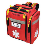 Mobileaid AED Backpack,Nylon,Red  31480