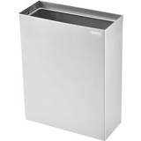 Global Industrial Stainless Steel Wall Mount Trash Can 6-2/5 Gallon